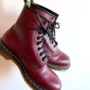Cherry Dr. Martens Size 9